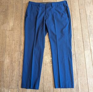 Men's Nordstrom Rack Navy Blue Pleated Front Dress Pants Size 38x32